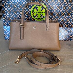Tory Burch Brown Leather crossbody Satchel